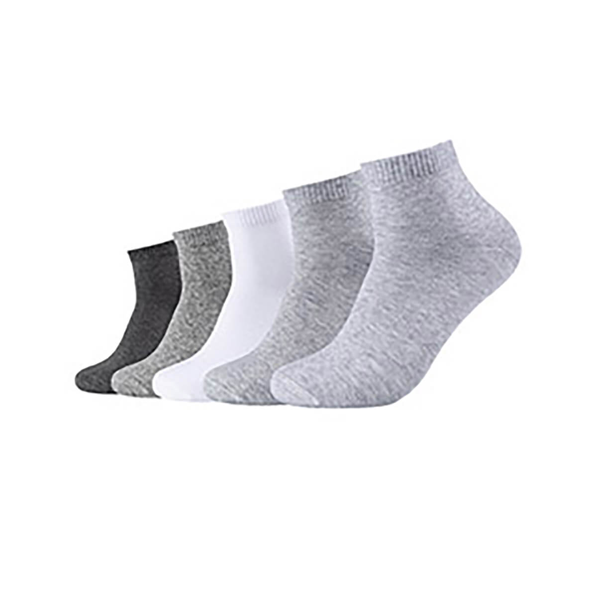 s.Oliver white & socks – ▷ quarter Sockstock® multipack gray
