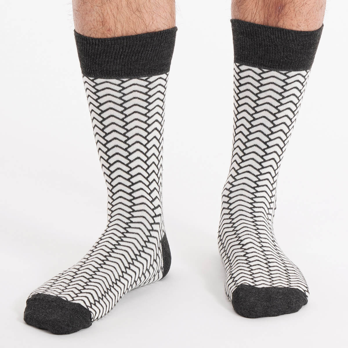 ▷ Asaka Bambussocken Herren japanisches Muster schwarz 1 – Sockstock®