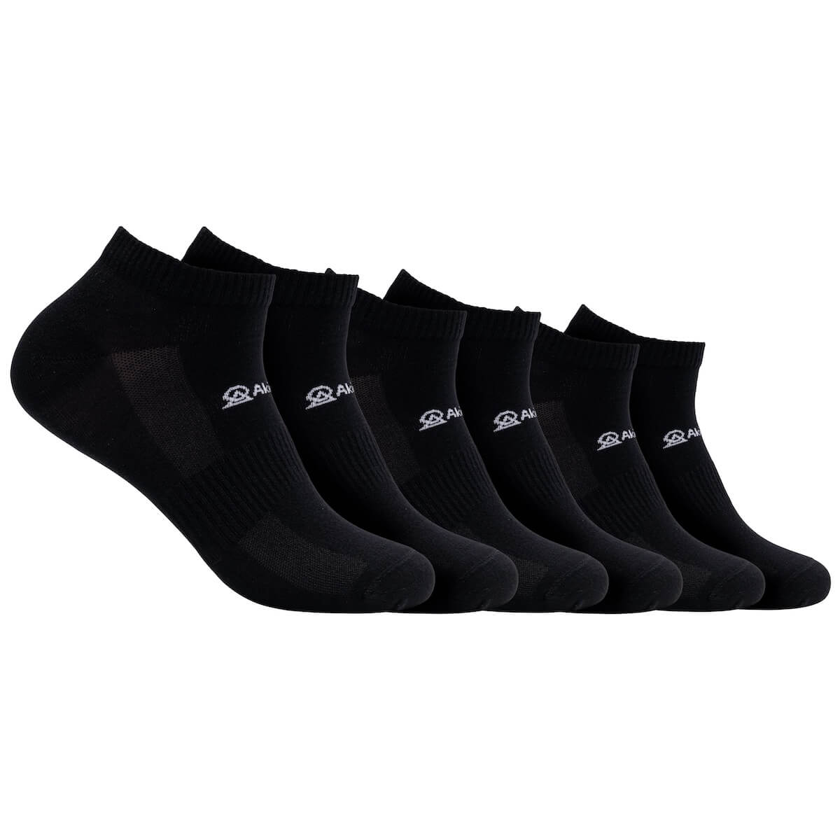 ▷ Asaka 6er-Pack Sneakersocken schwarz A+ Fiber® – Sockstock® | Sport-Kurzsocken