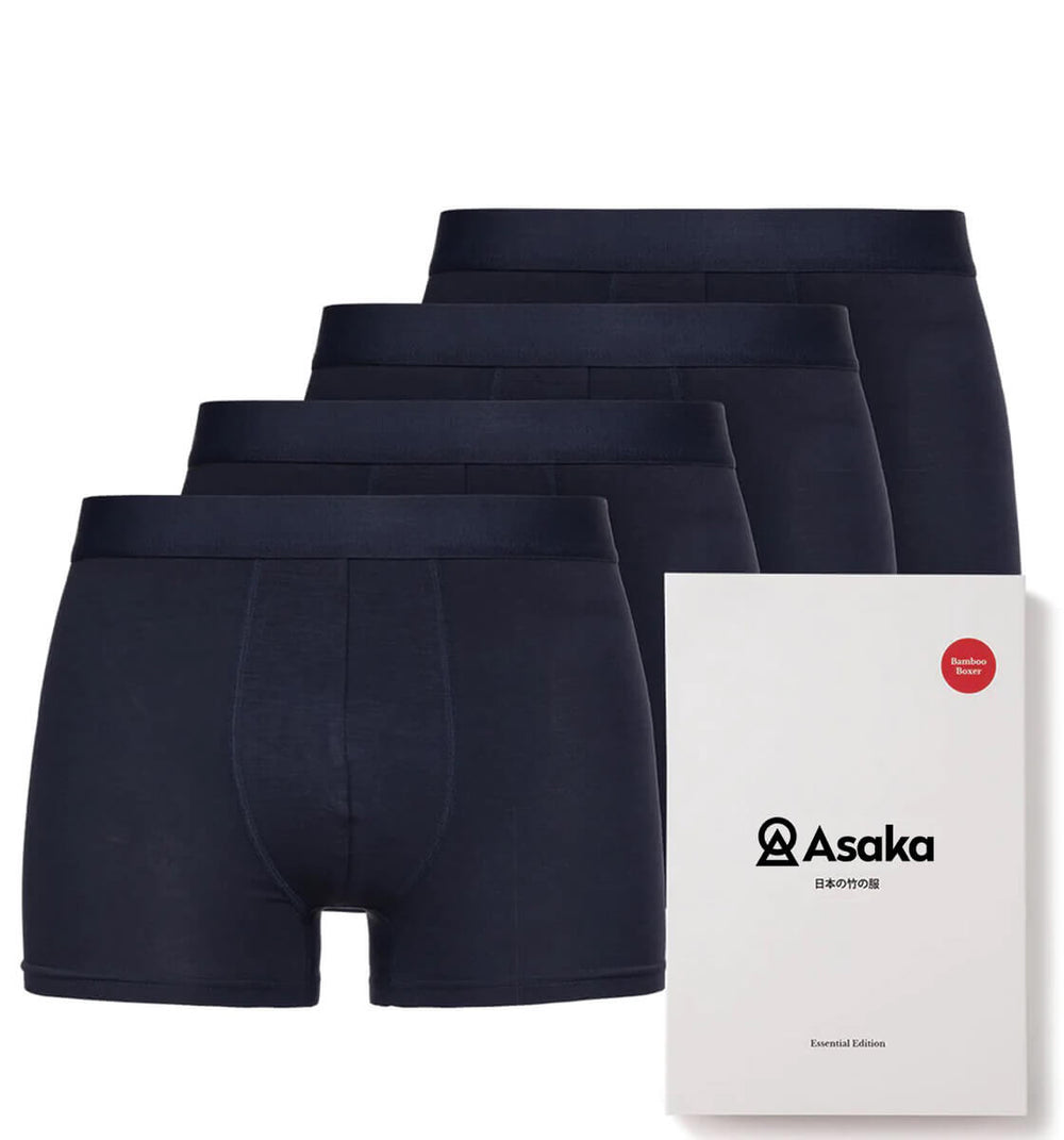 ▷ Asaka 12er-Pack Boxershorts Bambus Navy – Sockstock®