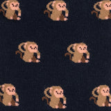 Lustige Damensocken Affen Muster