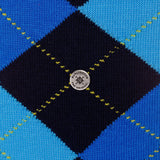 Burlington ladies socks Queen diamonds dark blue &amp; light blue