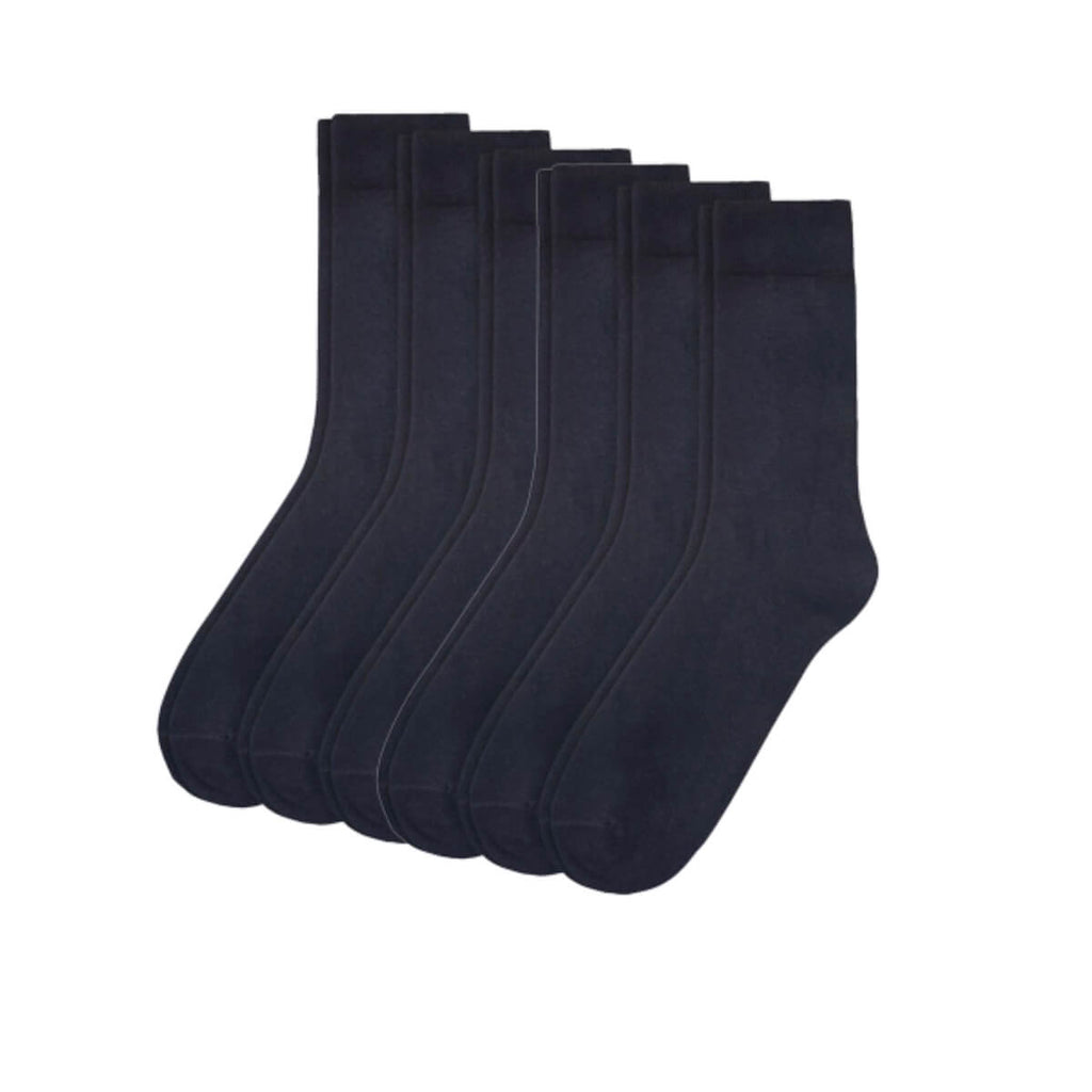 Camano® 6er-Pack navyblaue Baumwollsocken – Sockstock® | Lange Socken