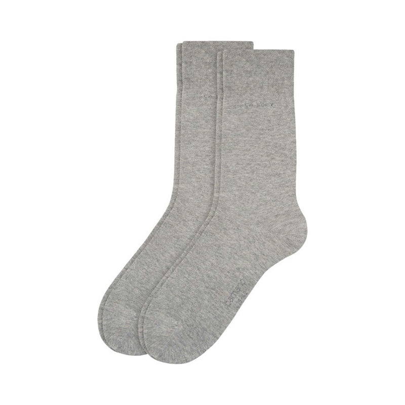 Camano 2er Set Socken grau Komfortbund