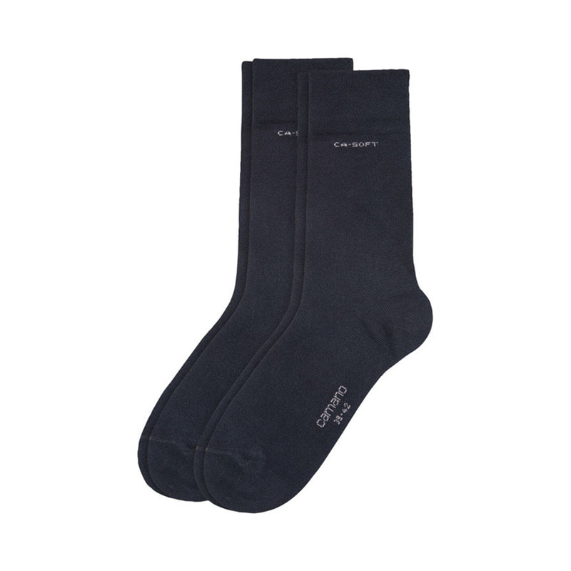 Camano 2er Set Socken Komfortbund navy