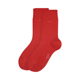 Camano 2er Set Socken rot Komfortbund