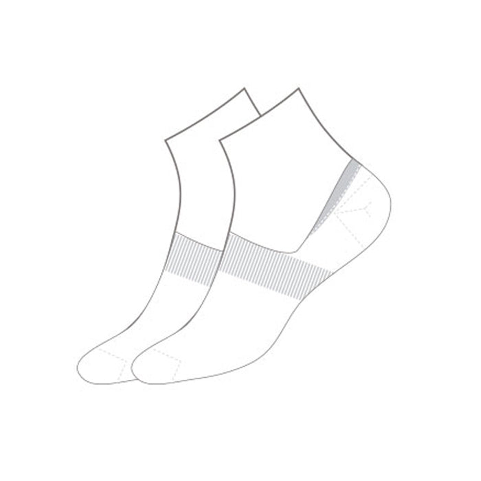 Camano 2er Set Invisible Socks grau