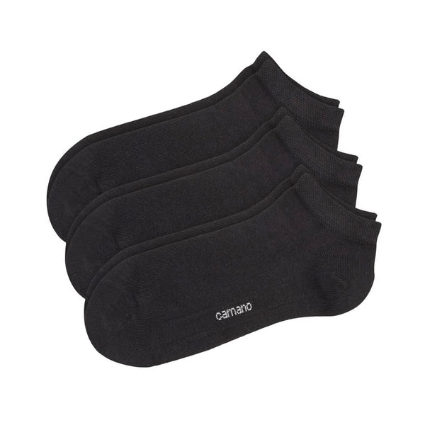 Camano 3er Set Sneakersocken schwarz