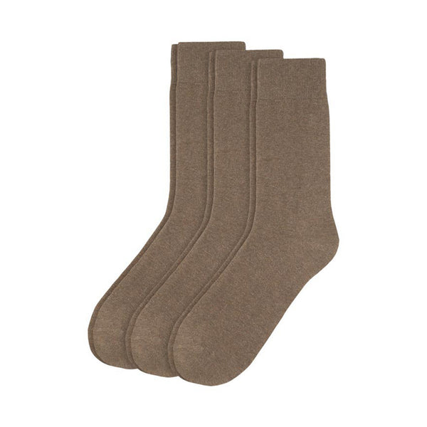 Camano set of 3 cotton socks brown