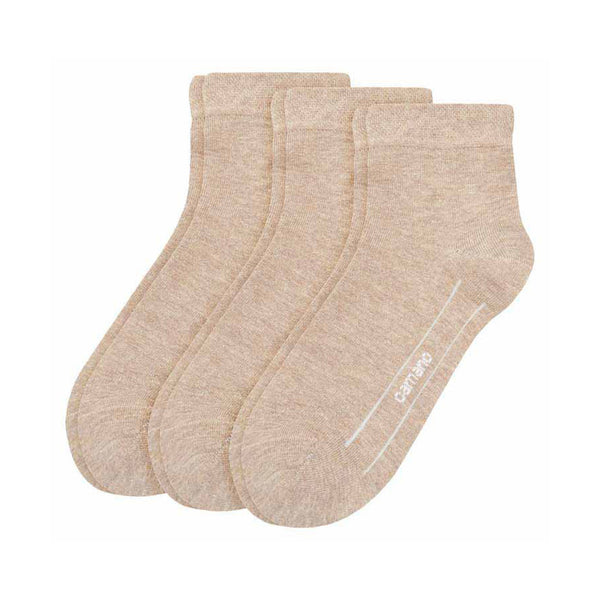 Camano set of 3 quarter socks beige
