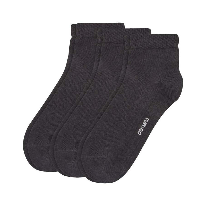 3-pack – quarter black socks Camano® ▷ Sockstock®