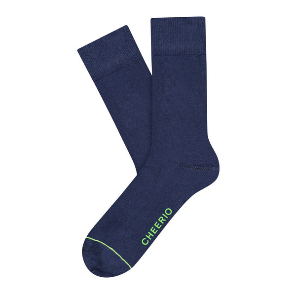 CHEERIO* set of 4 cotton socks blue &amp; gray