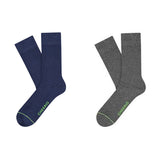 CHEERIO* set of 4 cotton socks blue &amp; gray