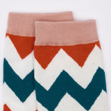 Women's socks with zigzag pattern Charlie