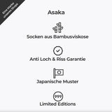 Yoshino 6-Pack Invisible Socks Bamboo Black A+ Fiber®
