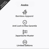 Asaka 4er-Pack Unterhemden Bambus Navy & Weiß