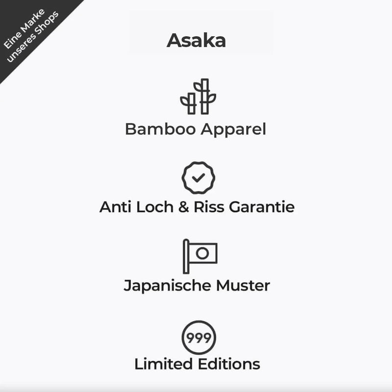 Asaka 4er-Pack Unterhemden Bambus Schwarz & Weiß