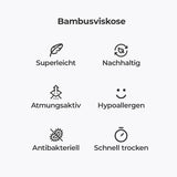 Asaka Set 4 Boxer & Socken Bambus Navy