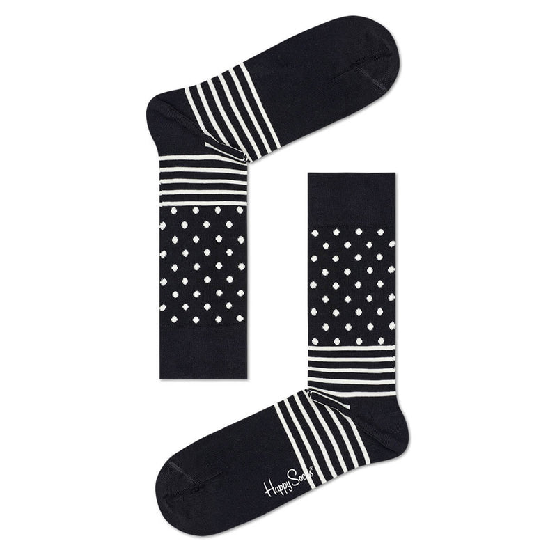 Happy Socks Box women's socks abstract pattern black &amp; white