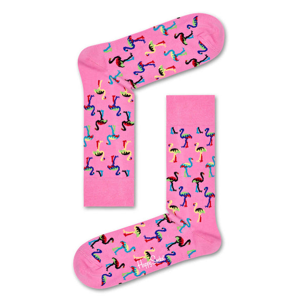 Happy Socks colorful women's socks flamingos