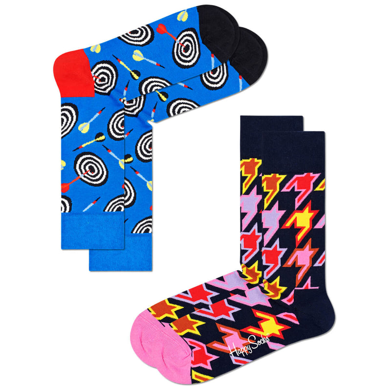 Happy Socks 2er-Set lustige Herrensocken Abstract Patterns