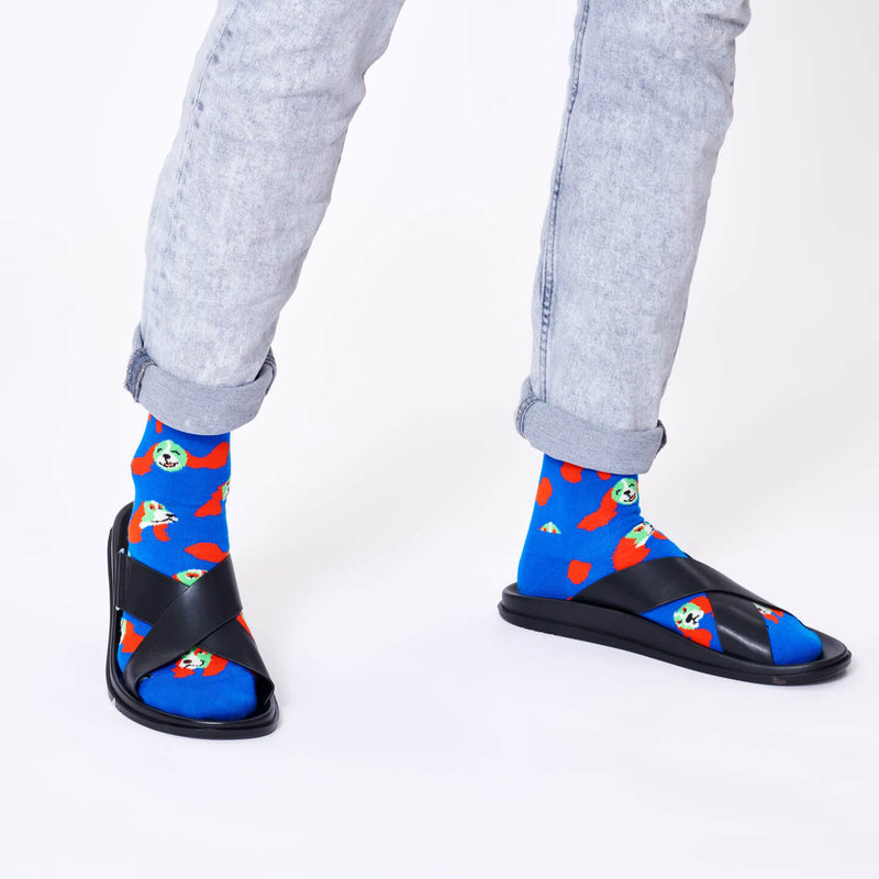 Happy Socks Springer Spaniel blue