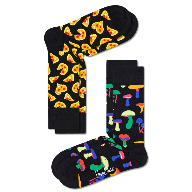 Happy Socks set of 2 colorful women's socks Dinner Time