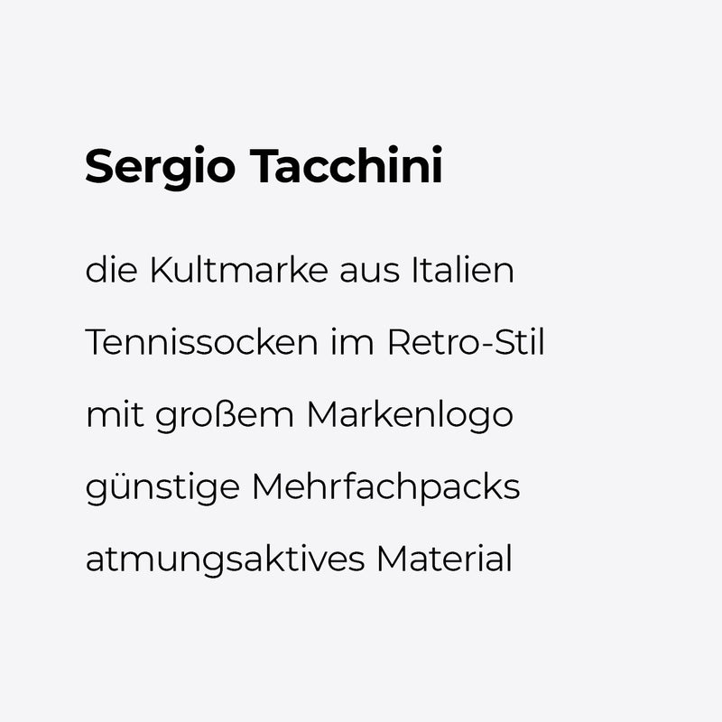 3er-Pack navy Sneakersocken Sergio Tacchini