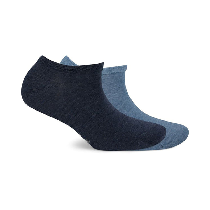▷ s.Oliver 2 women's sneaker socks - blue & grey – Sockstock®