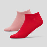 s.Oliver 2er Set Sneakersocken Silky Touch Damen Zellulosefaser Pink & Rosa