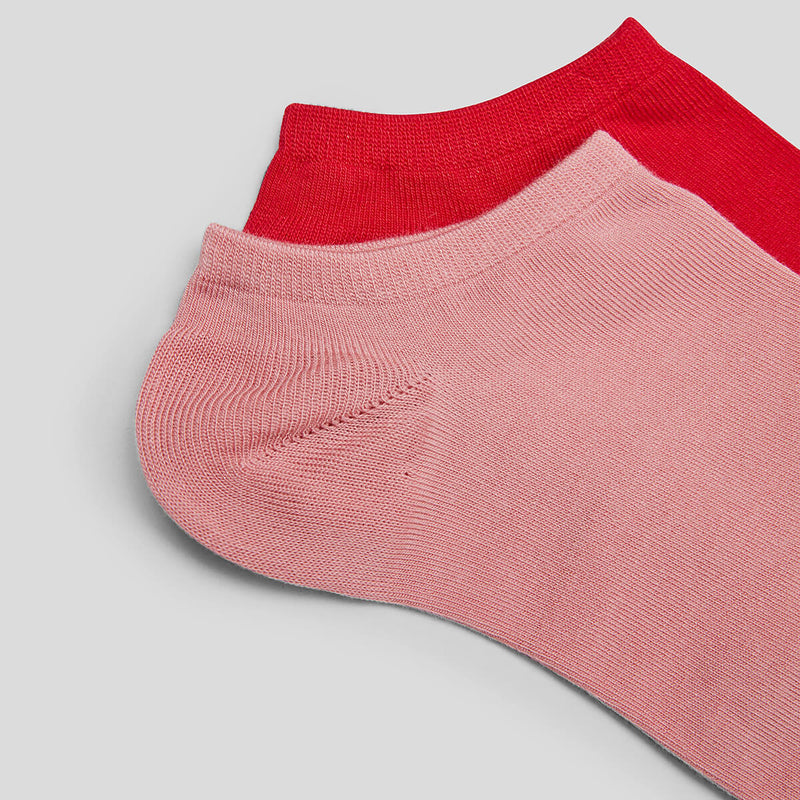 s.Oliver set of 2 sneaker socks Silky Touch women cellulose fiber pink &amp; pink