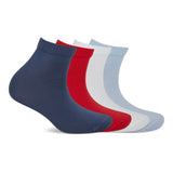 s.Oliver set of 4 quarter socks women red white &amp; blue