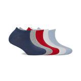 s.Oliver set of 5 sneaker socks women blue &amp; red