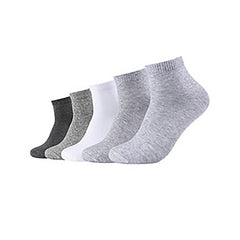 s.Oliver 4er Set Sneakersocken weiß & grau