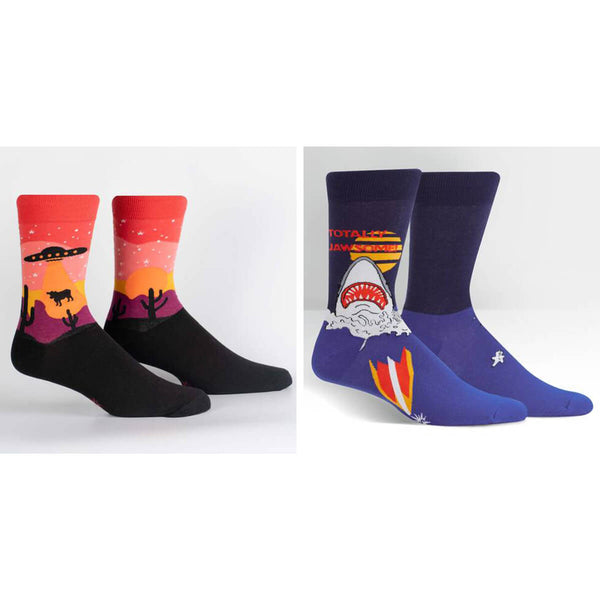 Sock It to Me motif socks men's set of 2 Blockbuster Socks