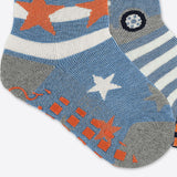 Sterntaler 2-pack ABS baby socks tow truck motif stars blue gray boys