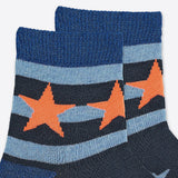 Sterntaler tiles Flitzer baby socks AIR dark blue orange neon stars boys