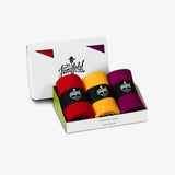 Von Jungfeld gift box for women's socks in spring colours