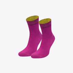 Von Jungfeld magentafarbene Damensocken Burgund