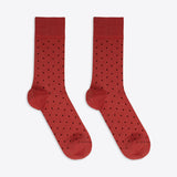 Von Jungfeld leisure socks Dots Dublin dot pattern red
