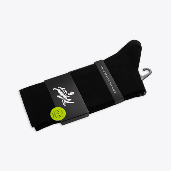 Von Jungfeld men's leisure socks Svalbard monochrome black
