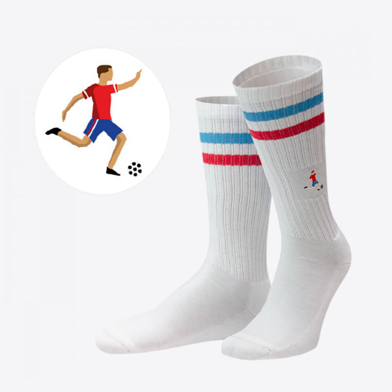 Von Jungfeld sports socks retro men's design soccer players