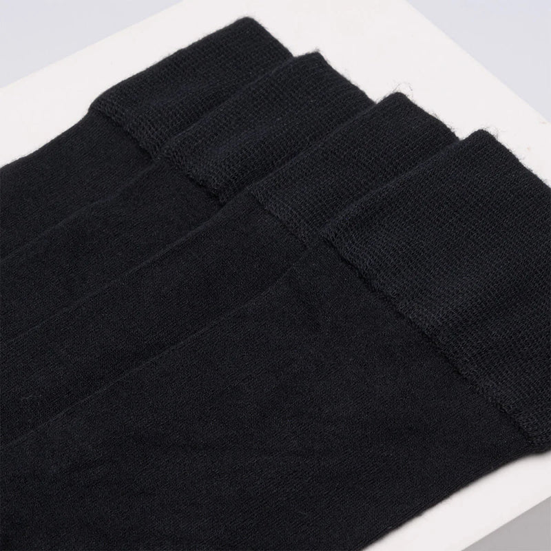 Asaka Set 4 Socken & Unterhemden Bambus schwarz / weiß