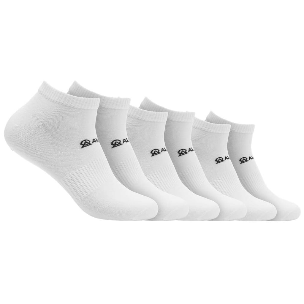 Asaka Sockstock® weiß ▷ 6er-Pack – A+ Fiber® Sneakersocken